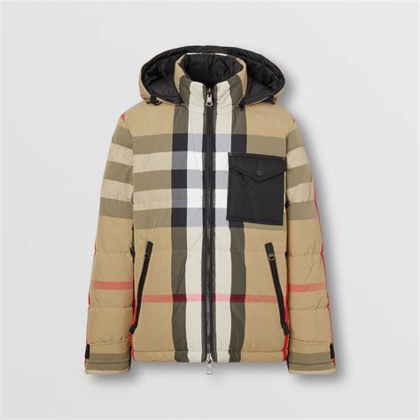 burberry men's reversible puffer coat|Burberry nylon puffer coat.